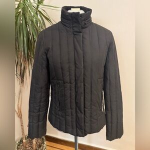 Miss Sixty Black Down Puffer Jacket - Vertical Quilted Y2K Vintage